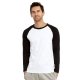 Unisex CVC Long Sleeve Raglan Baseball T-Shirt